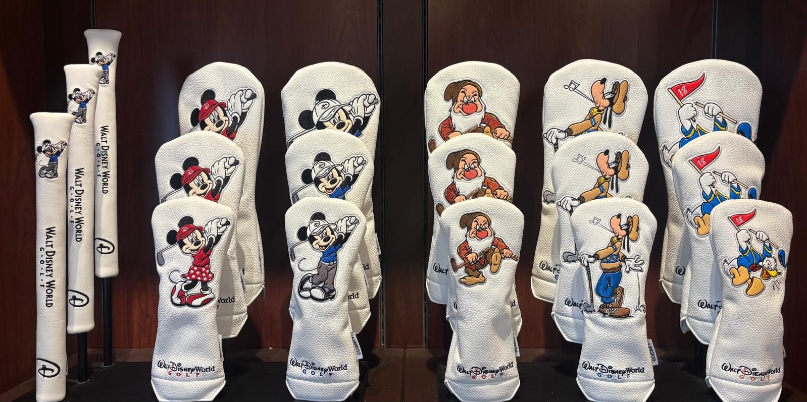 New Disney Character-Inspired Headcovers and a Limited-Time Promotion on All Pro Shop Golf Apparel!