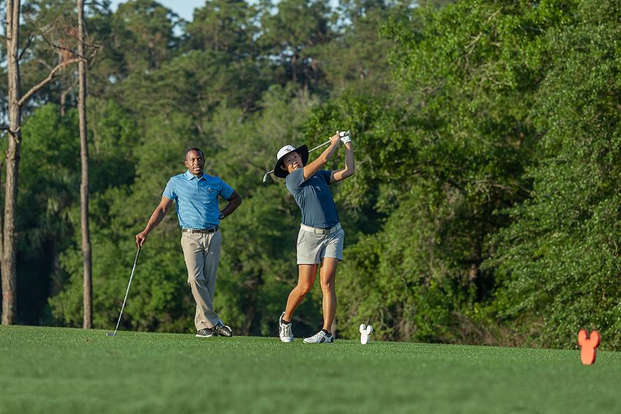 Golfer enjoying a round at Walt Disney World Golf